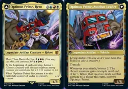 Heavy Play, English MTG Regular Optimus Prime, Hero // Optimus Prime, Autobot Le - Image 1