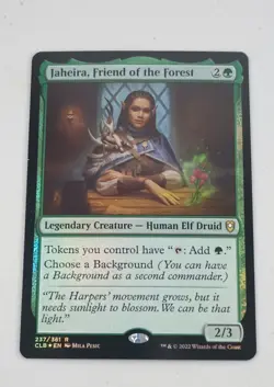 MTG Jaheira Friend of the Forest Commander Legends Battle for Baldur's Gate Foil - Image 1