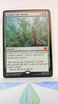 Awaken the Woods Regular The Brothers' War NM 170 MTG - Image 1
