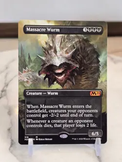 MTG Massacre Wurm (Alternate Art) Core Set 2021 Regular LP - Image 1