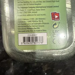 Pokemon TCG Celebrations Mini Tin Chikorita Cyndaquil Totodile English 2021 - Image 3
