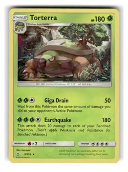 Torterra 9/156 Holo Rare Ultra Prism Pokemon Holo Near Mint - Image 1