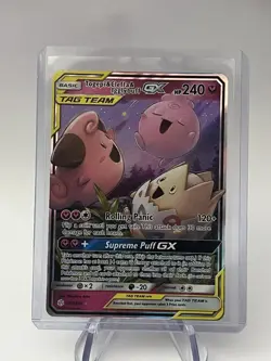 Pokemon TCG Togepi & Cleffa & Igglybuff Tag Team GX Cosmic Eclipse 143/236 Holo - Image 1