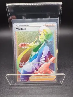 Pokemon TCG - Wallace Rainbow Secret Rare Trainer - Silver Tempest 208/195 - Image 1