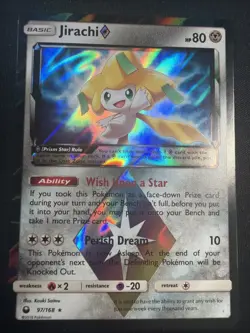 Jirachi Prism Star 97/168 Prism Rare SM - Celestial Storm NM - Pokemon TCG - Image 2