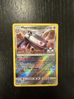 2018 Pokemon League Promo 83/156 Magnezone 4th Place Stamp Reverse Holo LP - Image 1