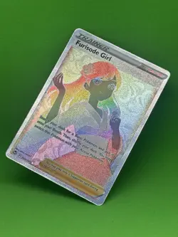 Furisode Girl 205/195 - NM - Pokemon Silver Tempest - Rainbow Secret Rare - Image 2