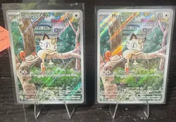 (2) Pokemon Meowth 106/094 – Phantasmal Flames – English IR (Illustration Rare) - Image 1