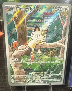 (2) Pokemon Meowth 106/094 – Phantasmal Flames – English IR (Illustration Rare) - Image 3