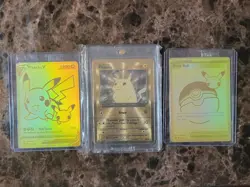 Pokemon Pikachu 25th Celebrations Lot Gold Promos NM+ - Image 1