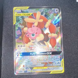 Pokemon TCG Mega Lopunny & Jigglypuff GX 226/236 Full Art Cosmic Eclipse NM/Mint - Image 1