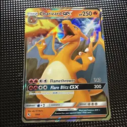 CHARIZARD GX 9/68 HOLO RARE GX HIDDEN FATES POKEMON NM - Image 1