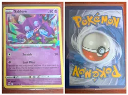 Pokemon TCG - Lost Origins - 70/196 Sableye Holo - Inverted Back Error RARE - Image 1