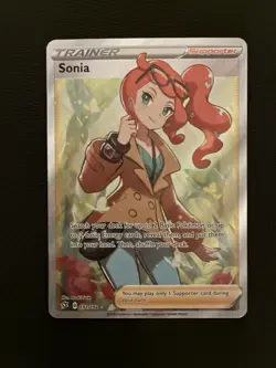 192/192 Pokemon TCG Sonia Full Art Trainer Rebel Clash NM - Image 1