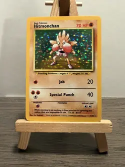 Pokemon TCG Hitmonchan 7/102 Base Set Holo Wotc Rare - Image 1