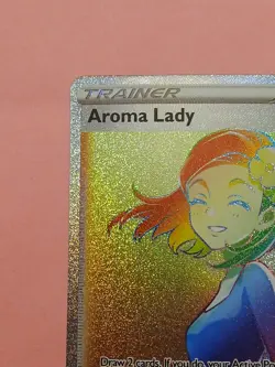 Pokemon Sword & Shield Evolving Skies Aroma Lady 221/203 Rainbow Secret Rare - Image 2