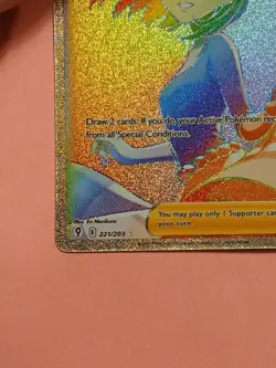 Pokemon Sword & Shield Evolving Skies Aroma Lady 221/203 Rainbow Secret Rare - Image 5