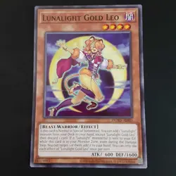 YuGiOh Lunalight Gold Leo (Asian English) DUAD-AE005, Common, not Secret Rare - Image 1