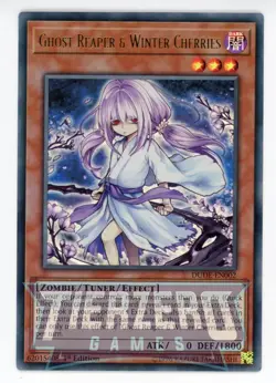 Yugioh Ghost Reaper & Winter Cherries (AA) DUDE-EN002 Ultra Rare 1st Ed NM/LP - Image 1
