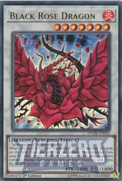 Yugioh Black Rose Dragon DUDE-EN010 Ultra Rare 1st Edition NM/LP - Image 1