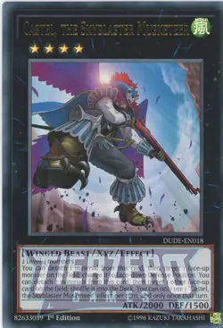 Yugioh Castel, the Skyblaster Musketeer DUDE-EN018 Ultra Rare 1st Edition NM/LP - Image 1