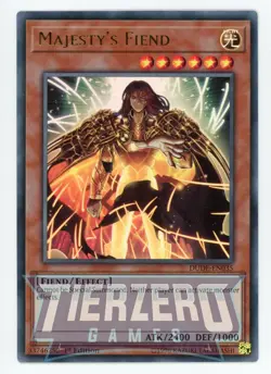 Yugioh Majesty's Fiend DUDE-EN035 Ultra Rare 1st Edition NM/LP - Image 1