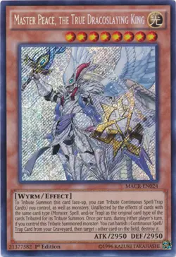Yugioh! LP Master Peace, the True Dracoslaying King - MACR-EN024 - Secret Rare - - Image 1