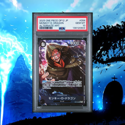 Monkey D. Dragon #094 One Piece Japanese OP-12 Alternate Art PSA 10 - Image 1