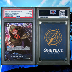Monkey D. Dragon #094 One Piece Japanese OP-12 Alternate Art PSA 10 - Image 2