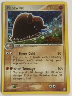 Pokemon Cards: EX Team Rocket Returns Reverse Holo Stamped : Piloswine 13/109 - Image 1