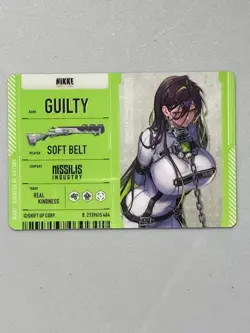 Guilty - Goddess of Victory: Nikke Silver Plastic Card - Image 2