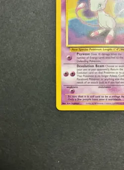 MEW #8 Black Star Promo Non Holo Rare Pokemon Card NEAR MINT - Image 4