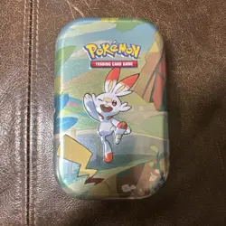 Scorbunny EMPTY Pokemon Mini Tin With Scorbunny Card #318 - Image 1
