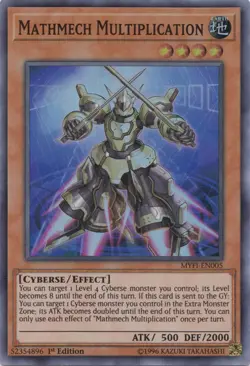 Yugioh! LP Mathmech Multiplication - MYFI-EN005 - Super Rare - 1st Edition Light - Image 1