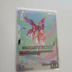 Gundam Aerial Rebuild GD01-067 LR+ Alt Art GUNDAM NEWTYPE RISING CARD NM ENGLISH - Image 1