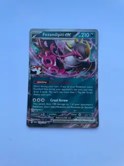Fezandipiti Ex 038/064 Holo Stamped Prize Pack Series 7 Shrouded Fable Pokemon - Image 1