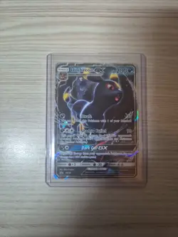 Pokemon Umbreon GX TCG Sun & Moon SM36 Black Star Promo Half Art Holo Card - Image 1