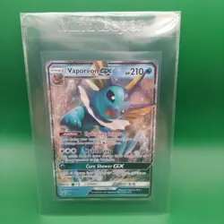 Pokemon TCG Sun Moon Vaporeon GX SM172 Holo Promo Card Nm - Image 1