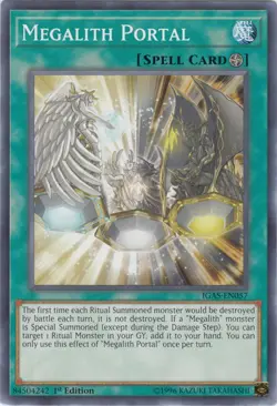 Yugioh! LP Megalith Portal - IGAS-EN057 - Common - 1st Edition Lightly Played, E - Image 1