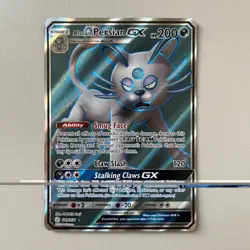 Pokemon TCG Alolan Persian GX Cosmic Eclipse 219/236 Holo Full Art - Image 1