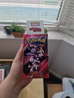 Pokemon TCG Destined Rivals UNSEALED Half Booster Box 18 Packs not weighed - Image 1
