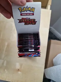 Pokemon TCG Destined Rivals UNSEALED Half Booster Box 18 Packs not weighed - Image 3