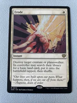 Erode MTG NM - Secrets of Strixhaven SOS 015 Rare Instant - Image 1