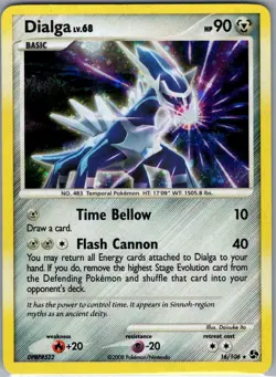 Dialga 16/106 Holo Great Encounters - Pokemon Card - NM - Image 1