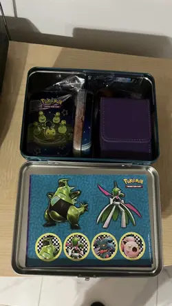 Purple Deck Box/Chest Tin/300+ Cards Plus EXTRAS LOT - Image 4
