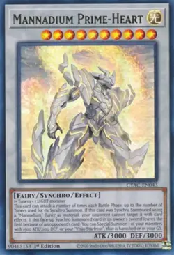 Yugioh! LP Mannadium Prime-Heart - CYAC-EN043 - Ultra Rare - 1st Edition Lightly - Image 1