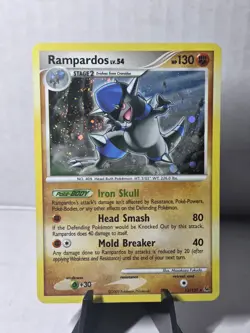 Rampardos 13/127 Holo Rare Pokemon Platinum 2009 LP - Image 1