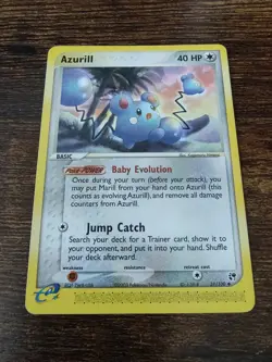 Pokemon Azurill 31/100 EX Sandstorm Non Holo Rare - Image 1