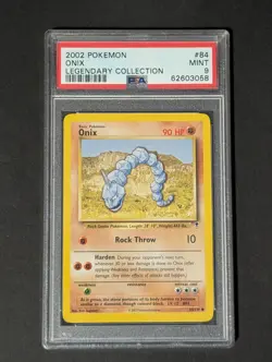 2002 Pokemon Legendary Collection Onix 84/110 PSA 9 - Image 1