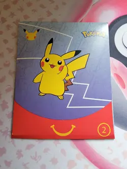 Pokemon McDonalds Happy Meal 25th Anniversary 2021 Promo Sealed Pack #2 Blue - Image 1